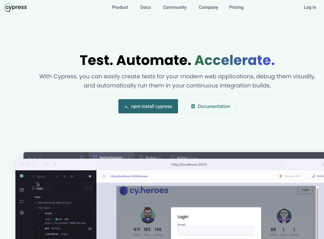 Explore Cypress.js for efficient web testing. Learn button clicks, text entry, assertions, and iframe handling using JavaScript examples.